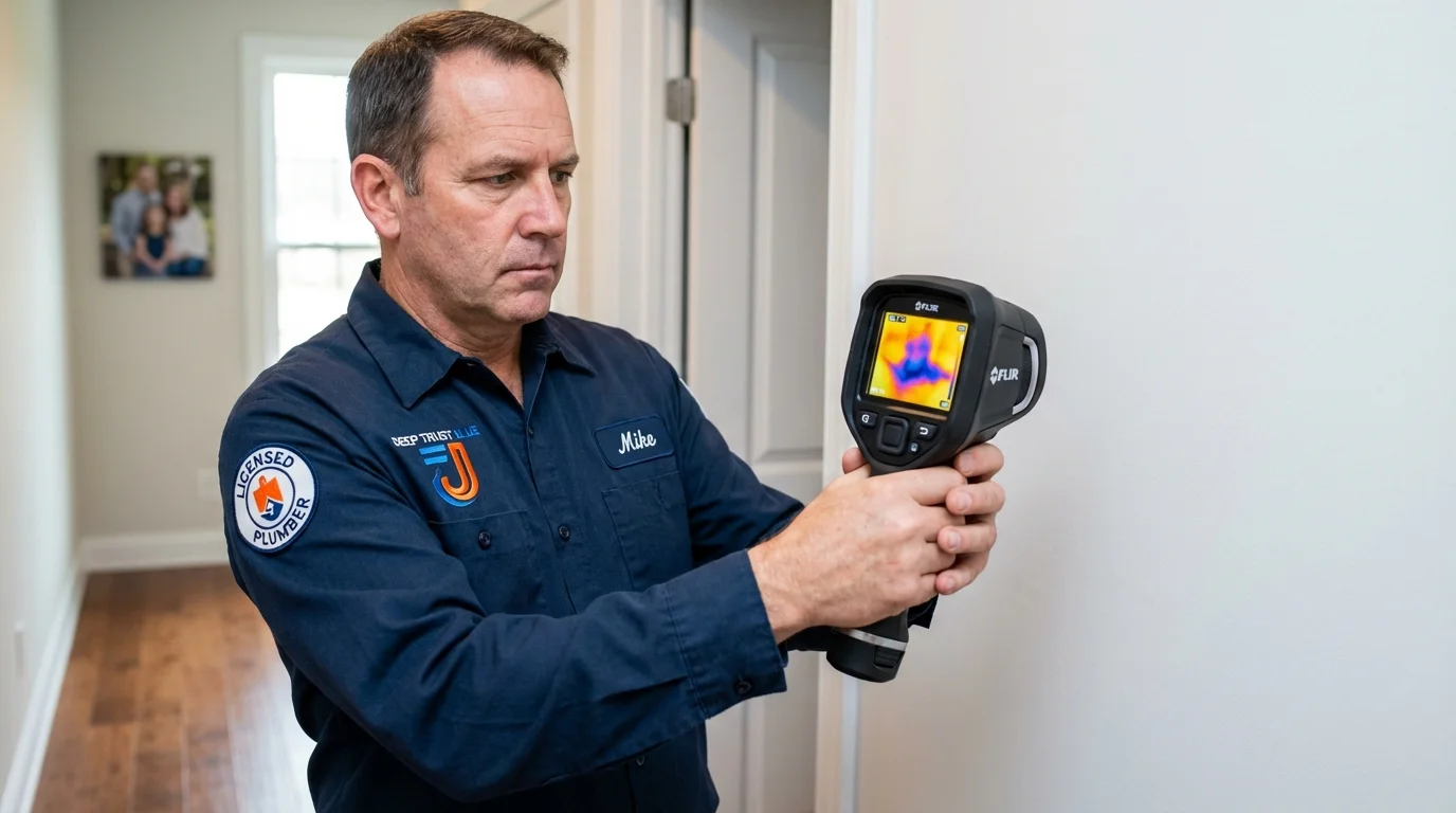 Thermal imaging leak detection by Johns Plumbing LLC in Kahuku